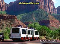 Zion shuttle bus